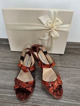 Jimmy Choo London – luxusní sandály z pravé hadí kůže (pytho