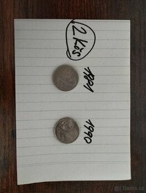 staré mince, 2 koruny československé, 2kčs
