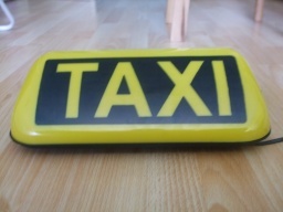 Transparent Taxi velký , magnetický , 12 V
