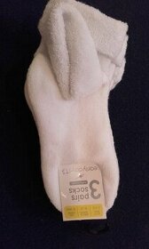Dětské ponožky froté, nové, 6-12m, 12-24m