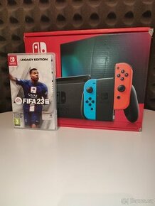 Nintendo Switch Neon Red&Blue Joy-Con + Fifa 23