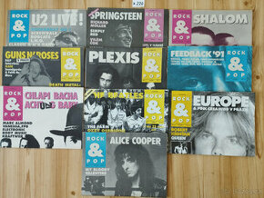 10x Časopis Rock a Pop r.1992 pavool X220