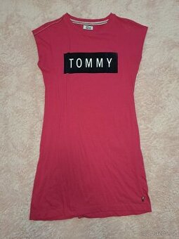 Krasne malinove saty Tommy Hilfiger S