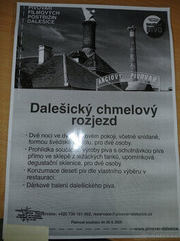 Prodáno Super pobyt v Dalešicích