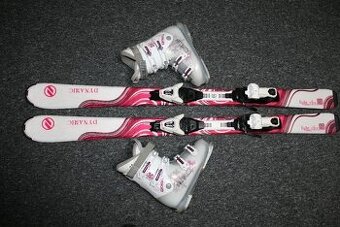 dívčí lyže Dynamic Elve 130 cm , lyžaky Rossignol