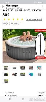 Prodám vířivku pro 4 osoby