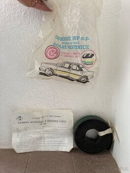 Gumová ochranná lišta - NOS, ČSSR, v orig. balení