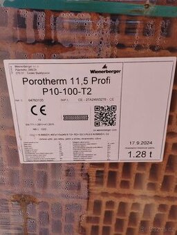 Cihla Porotherm 11,5 Profi P10-100-T2
