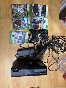 Xbox 360 plus 6 her a kinect