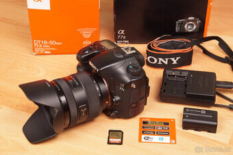 prodám SONY Alpha A77 Mk2 + SONY DT 1650 mm F2,8 SSM