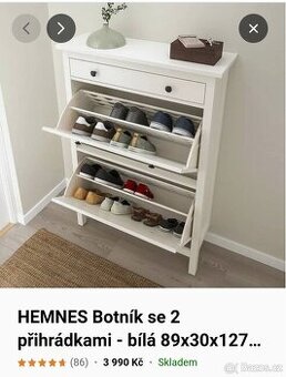 Botník Hemnes