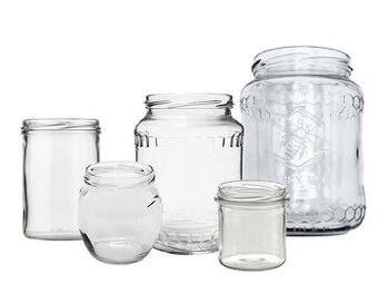 Sklenice - na zavařování a med