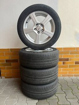Prodám sadu alu kol DEZENT + letní pneu Continental 205/55 R