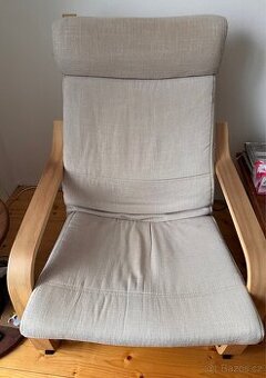 IKEA POÄNG – křeslo, bříza / béžová