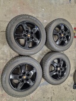 Alu Kola Porsche CAYENNE,zimní pneu 255/55/18,slušný stav