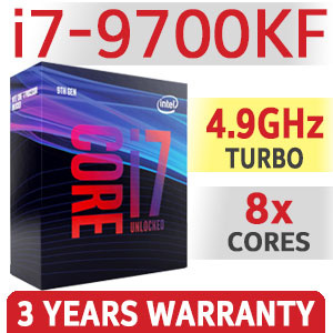 Herní CPU INTEL i7-9700KF | TURBO 4,9Ghz | socket 1151