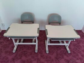 2x výškově nastavitelný stůl i židle (AlzaErgo Table ETJ100