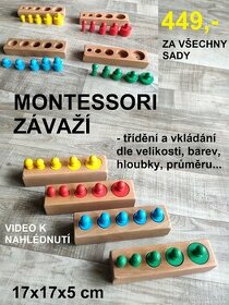 dřevěné montessori hračky