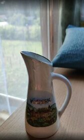 retro suvenýr VIMPERK - porcelánová vázička / džbánek