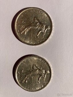 Stříbrné mince 5 Franků 1960 - 12g - 1