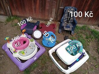 Prodám, odrážedla, autosedačky, hodiny viz text a foto