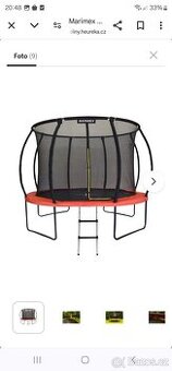 Prodám trampolínu Marimex Premium 396cm