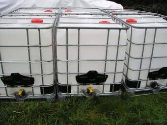 Nádrž na vodu 1000 litrů,IBC kontejner,na pitnou vodu také - 1