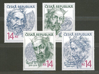 ČR 1996 - Lucemburská dynastie č. 105-108 - svěží