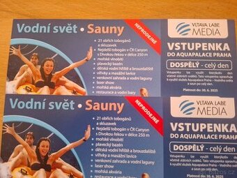 Vstupenky Aquapalace