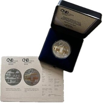 ČNB Stříbrná mince 500 Kč - Tramvaj ČKD Tatra T3 PROOF - 1