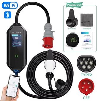 Nabíječka elektromobilů Afyeev 11kw , 16A