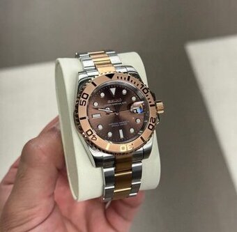 Seiko Mod Yacht Master Root Beer Style