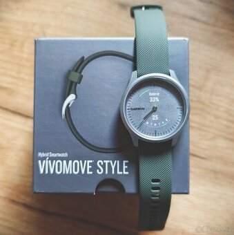 Garmin vivomove3 Style, Silver/Green