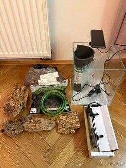 Nano akvárium optiwhite pro krevetky 20l s příslušenstvím