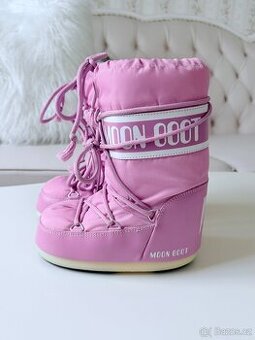 Dívčí sněhule Moon Boot Icon Nylon Pink, vel. 27-30