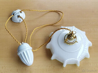 Hezký starý stahovací lustr / stahovačka