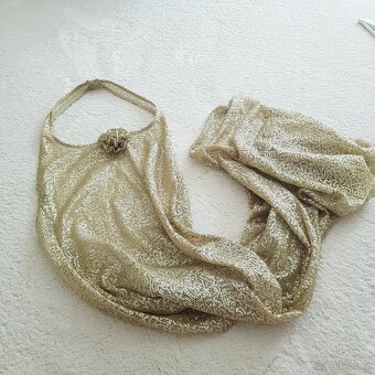 Zlaté party šaty vel.Xs