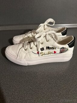 Holčičí tenisky, bílé, vel. 38