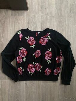 Svetr s růžemi H&M vel. M
