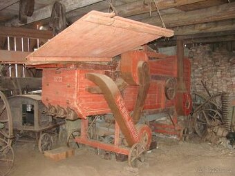 Stará mlátička / V. Slavík a zeť Dobruška