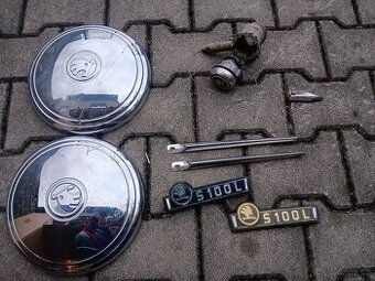 Lišty,znaky,poklice škoda 100