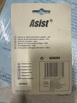 Náhradní nože Asist AE9A004 – 2 ks