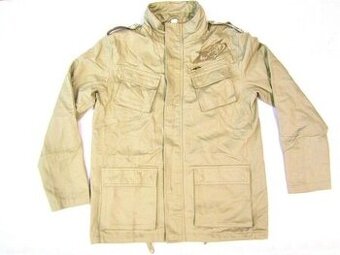 Wulfsport Carrera Motocross bunda béžová s tištěným a vyšíva