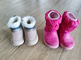 Holcici zimni boty zara 22 a crocs C6