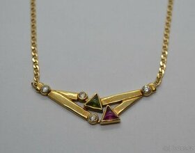 Elegantní zlatý náhrdelník