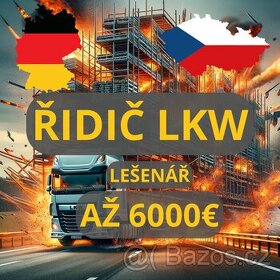 LKW - Řidič C - Německo/München/Regen/Berlín/Lipsko až 6000€