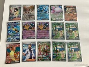 Pokemon karty z edice SV 151 (charizard, zapdos)