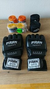 Box tréninkové rukavice Piran L + 6x bandáže - 1