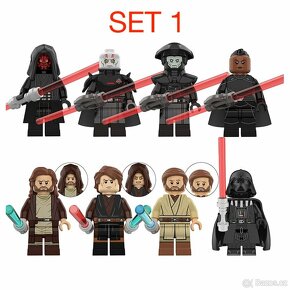 Rôzne figúrky Star Wars 3 (8ks) typ lego - nové - 1