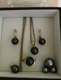 Tři pravé Tahitské perly - ve šperku vypadají nádherně